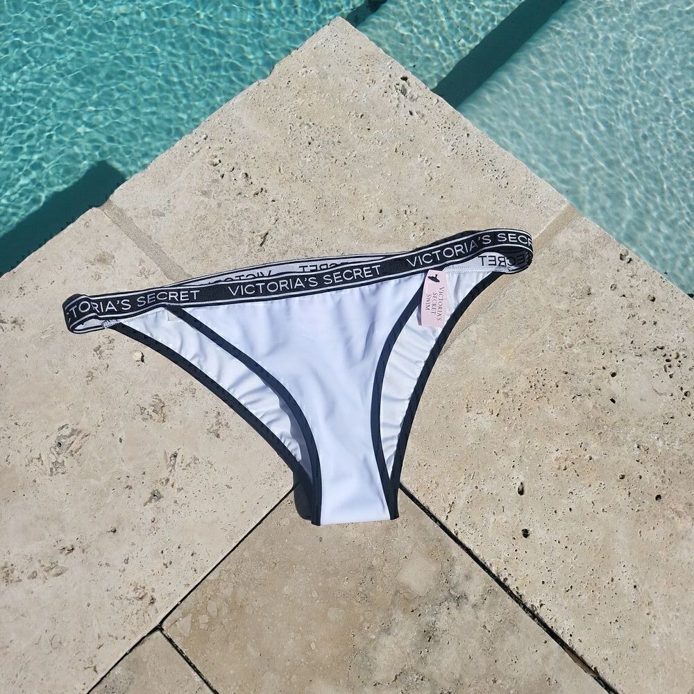 Victoria Secret binki bottom, white and black